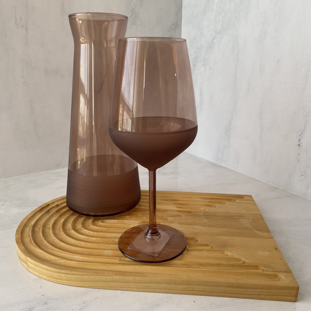 verre a pied 49 cl matte amber