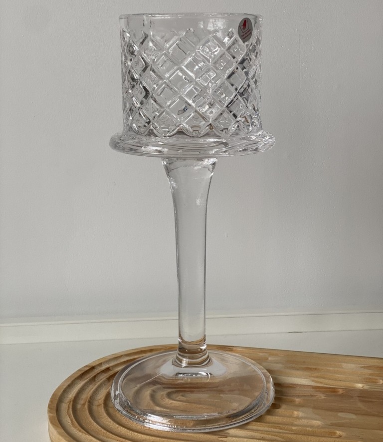 Bougeoir Sur Pied Transparent Grand