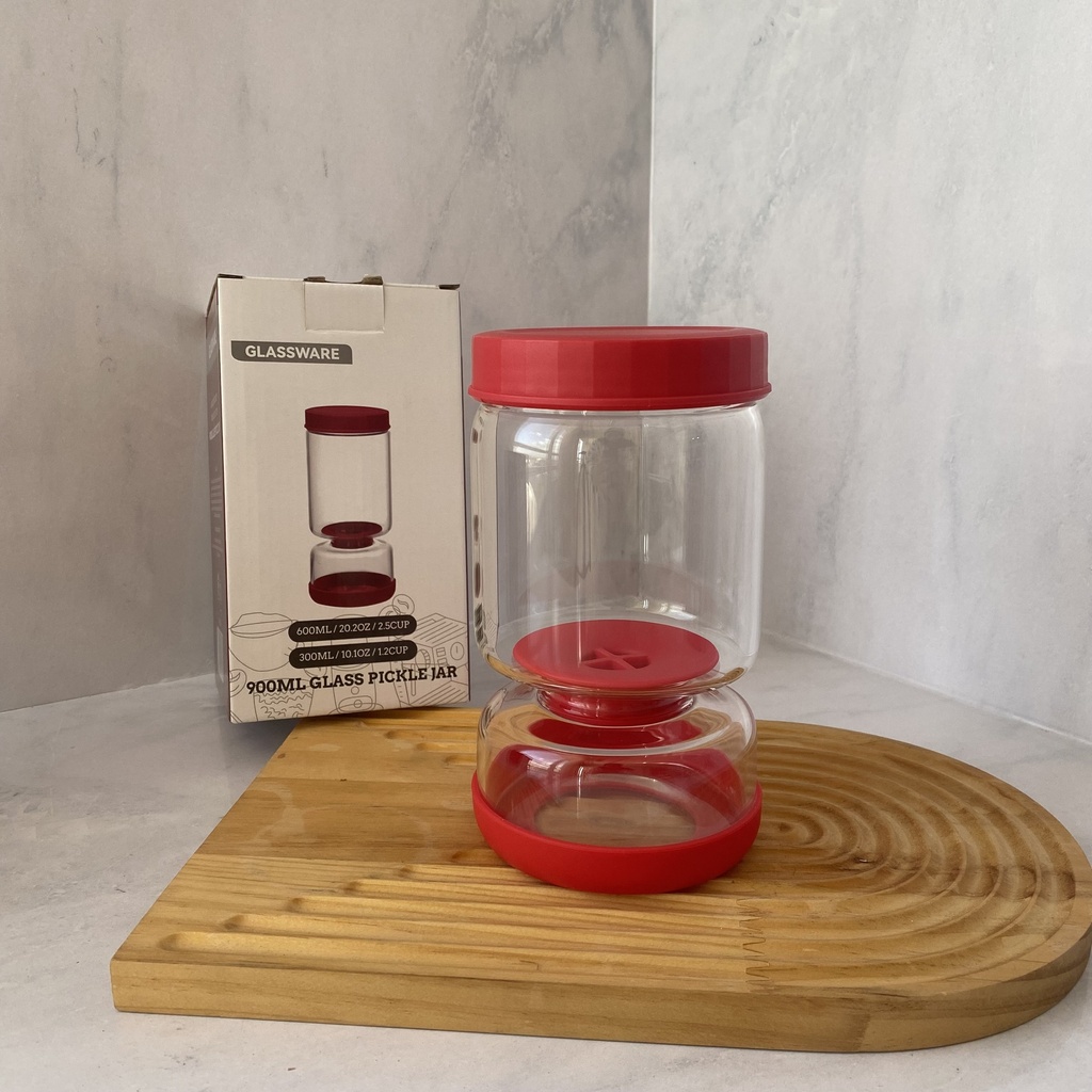 Pot en verre pour cornichon 900 ml