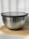 Bol A Mixer Antiderapant En Acier Inoxydable Avec Couvercle 5000 Ml