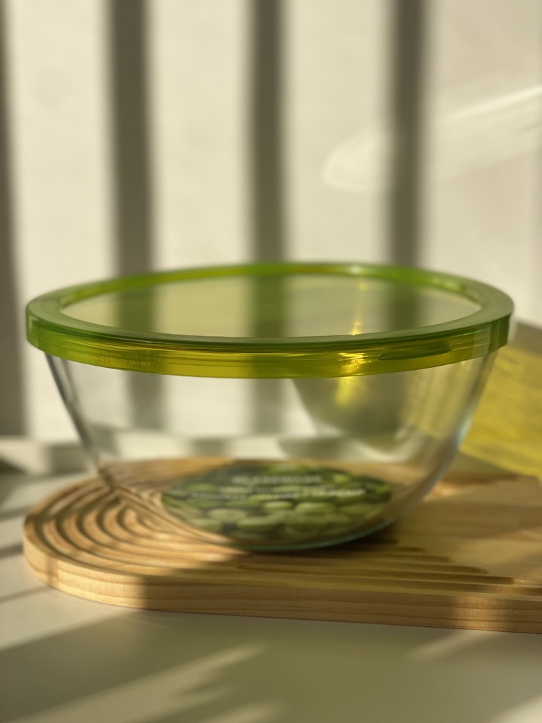 Bol A Mixer En Verre Avec Couvercle 2.5 L