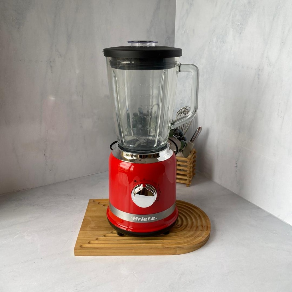 Moderna Blender Rouge Bocal En Verre 1000W