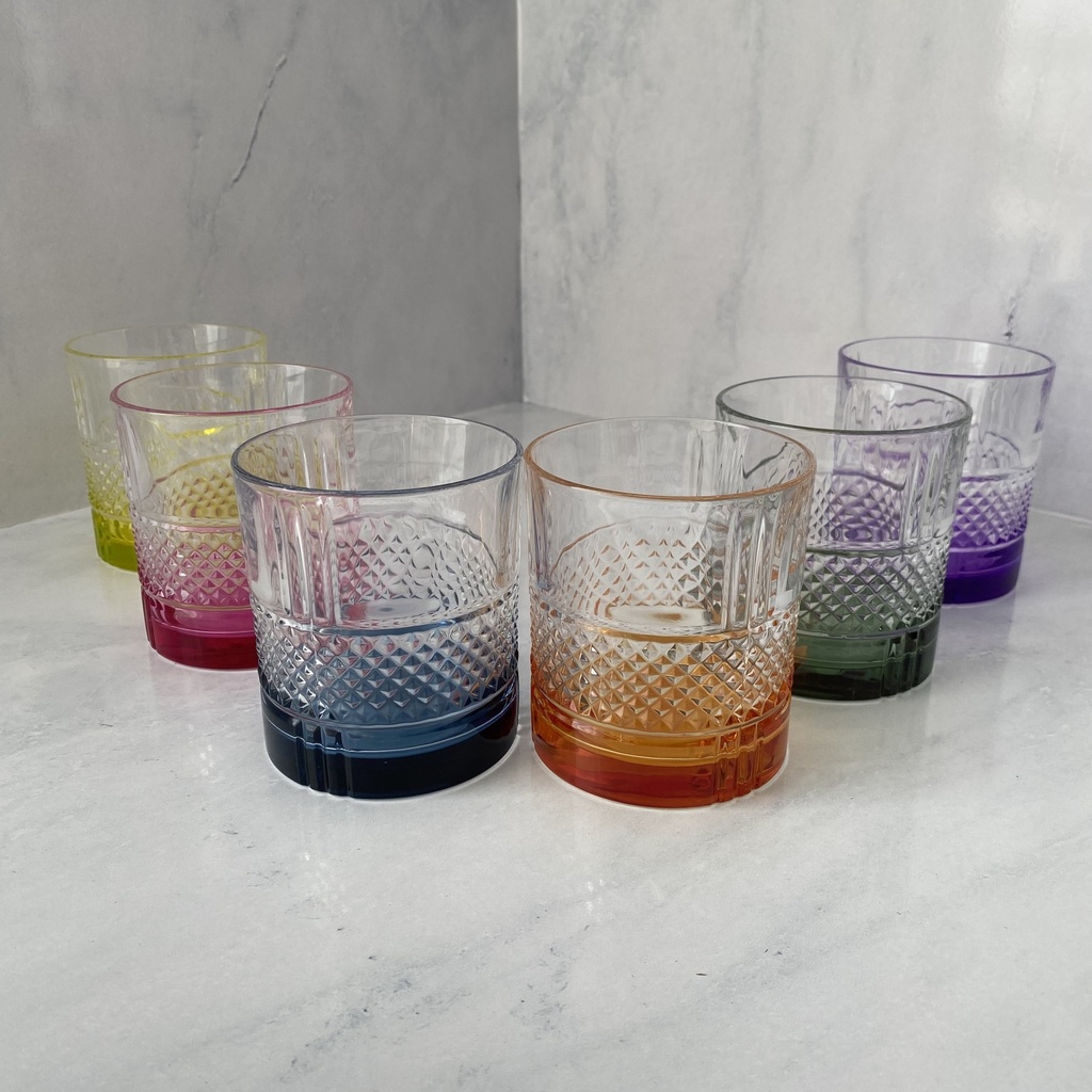BRILLANTE SET 6 PCS VERRE DOF COULEUR 