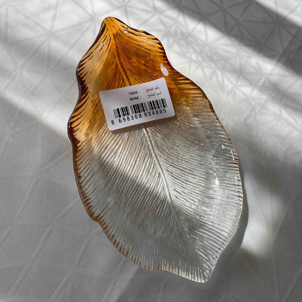 Nana Leaf Assiette Orange 17Cm