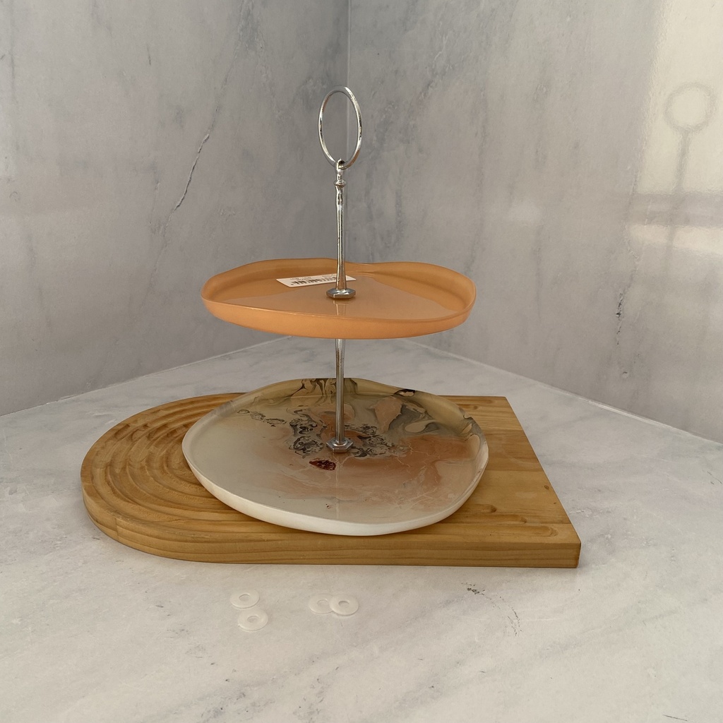 AK assiette  18-21 ISTANBUL - saumon/MARBRE