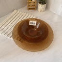 AK assiette 28 CUNDA -TRANSPARENT AMBER