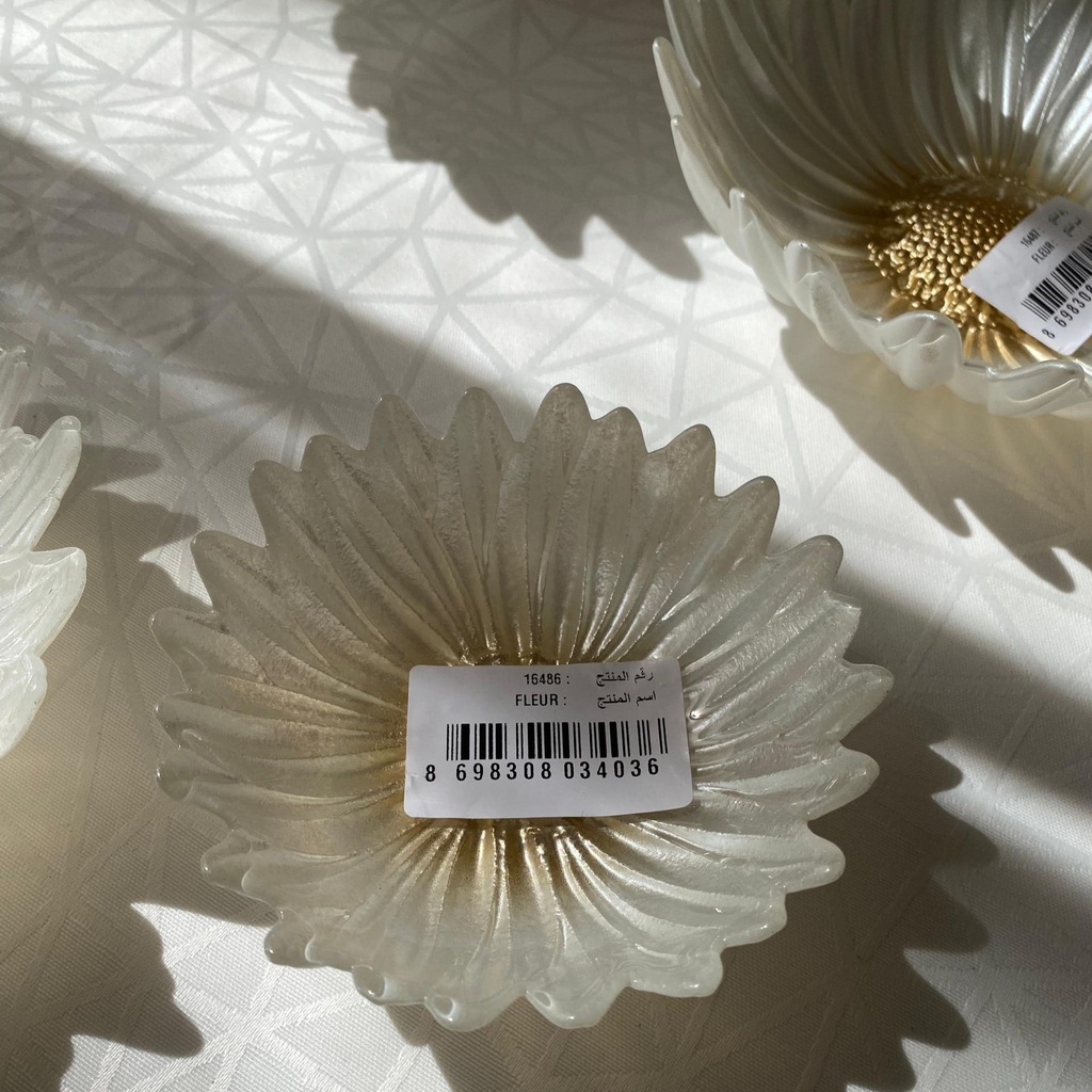 Fleur Bol Pearl White 10Cm