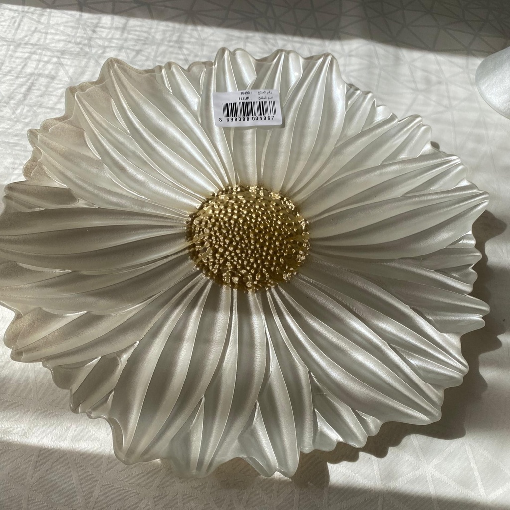 Fleur Assiette Pearl White 32Cm