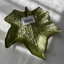 Grape Line Leaf Assiette Verte 21Cm