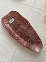 Leaf Assiette Rose 42Cm