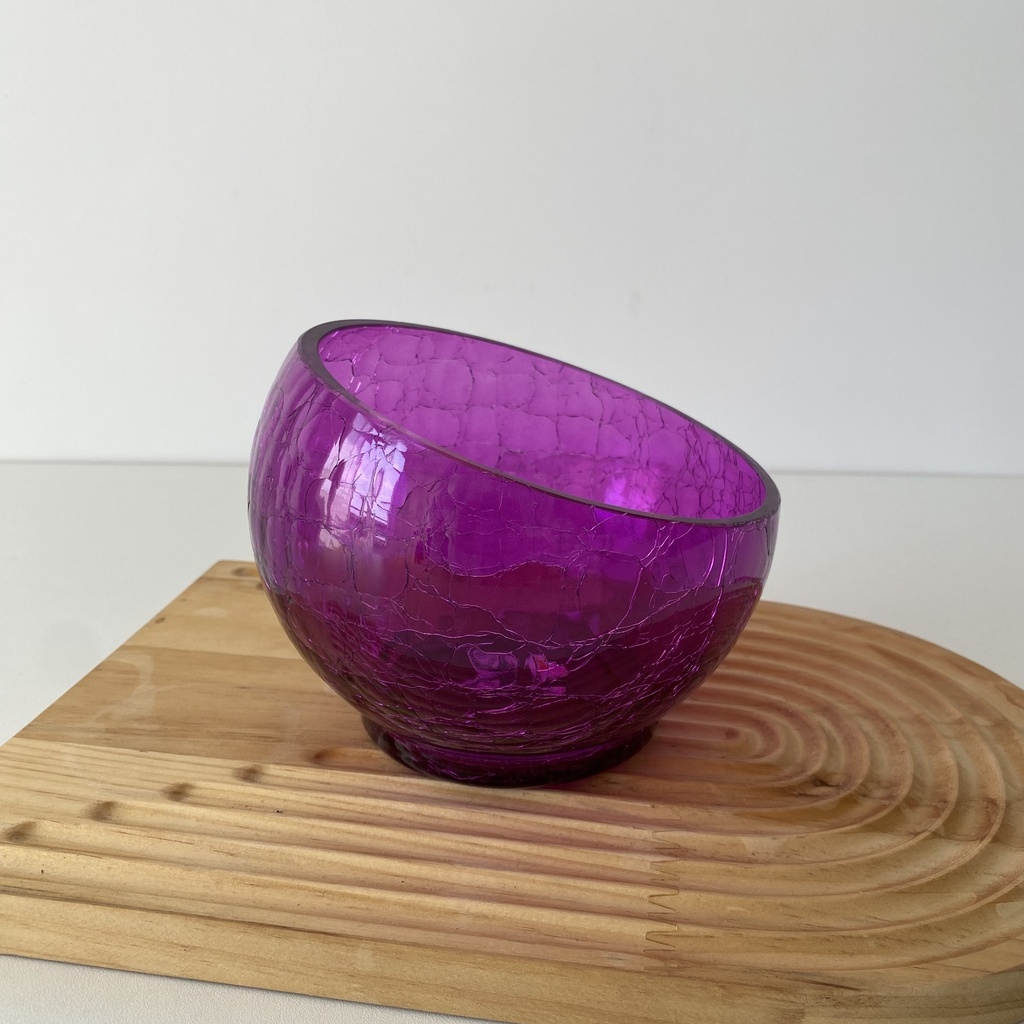 Coupelle Design Craquelle Clair Lilas