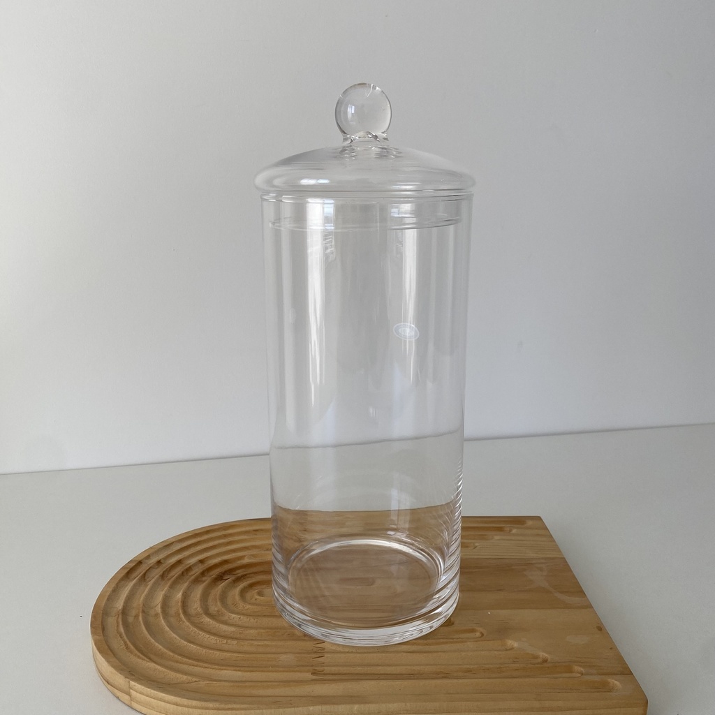 Cylinder Jar En Verre 12*24,5Cm