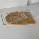 39*15*4 cm Plataux a servire triforme