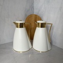 Set Thermos 2Pcs Blanc Dore