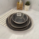 PACK KRONOS BLEU 1 - Assiette Plate  27Cm - Assiette Dessert  20Cm - Bol  15Cm - Assiette Creuse  21Cm