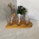 Verres A Eau Flora Lilas