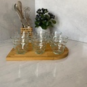 Verres A Eau Flora Vert