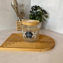Bocal Giara Cafe Couvercle En Bambou 0,75 L