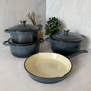 BATERIE FONT 4 PCS GRIS FONCE