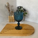 Sunflower Verre A Pied Bleu