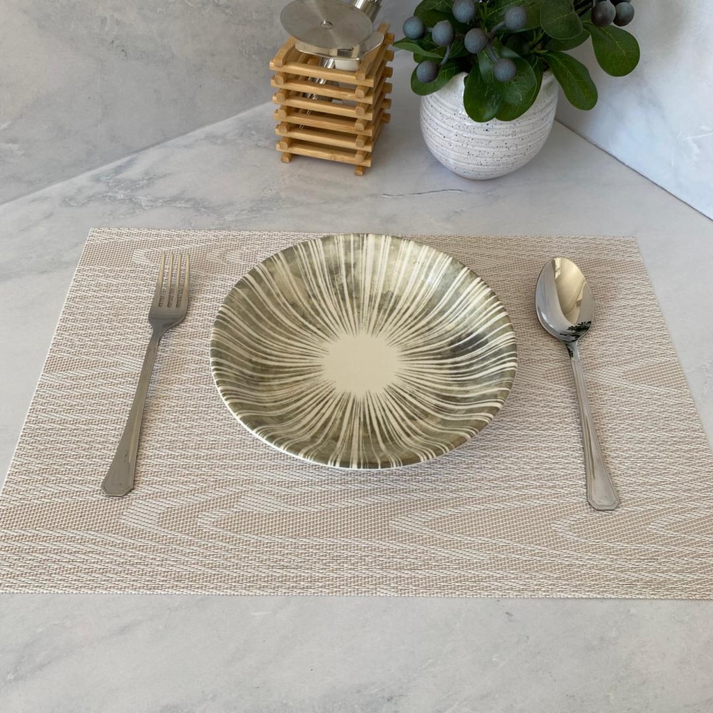 Assiette Creuse Beige 20Cm