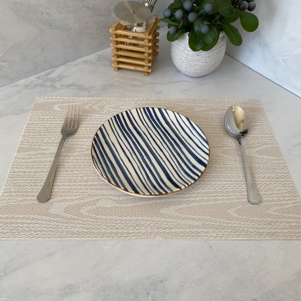Assiette A Dessert Bleu 19Cm