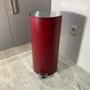 Poubelle A Pedale Jobs 30L Rouge Mat