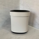 Poubelle Ouverte 8L Creme Matte