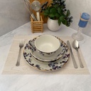 SERVICE A TABLE 24 PCS FLEURAL MAUVE