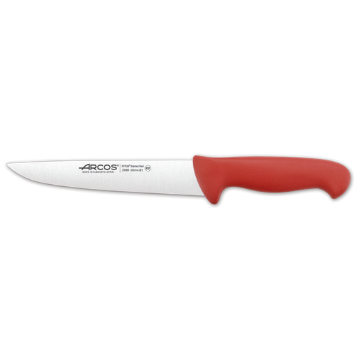 [294822] 2900 COUTEAU DE BOUCHER ROUGE 200 MM