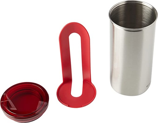 [476181] Boite Pour Dosette A Cafe Et The Avec Couvercle Rouge