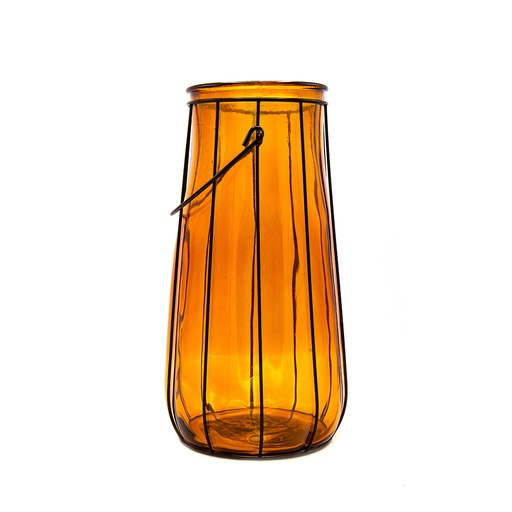 [M2505DB08] Fusion Porte Bougie Mm 37Cm Orange