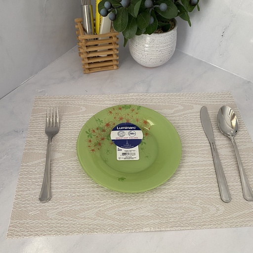 [P3052] Ipomea Vert Pale Assiette Dessert 19.5 Cm