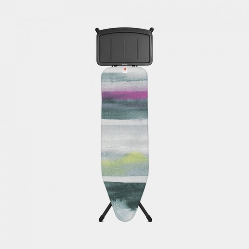 [134340] TABLE DE REPASSAGE B 124*38CM MORNING BREEZ AVEC REPOSE CENTRAL VAPEUR