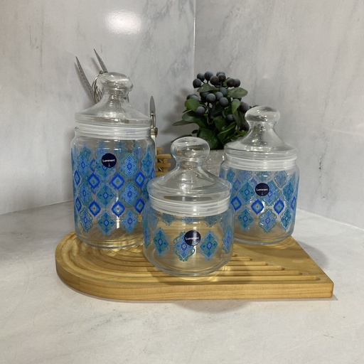 [V1020] Ahava Blue Set De  3 Pot