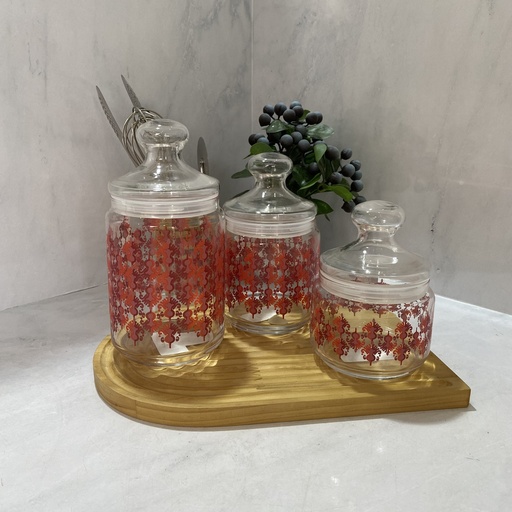 [V1023] Laarni Red Set De 3 Pots