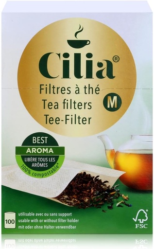 [6768063] PAPIER FILTRE A THE  CILIA M 100PCS