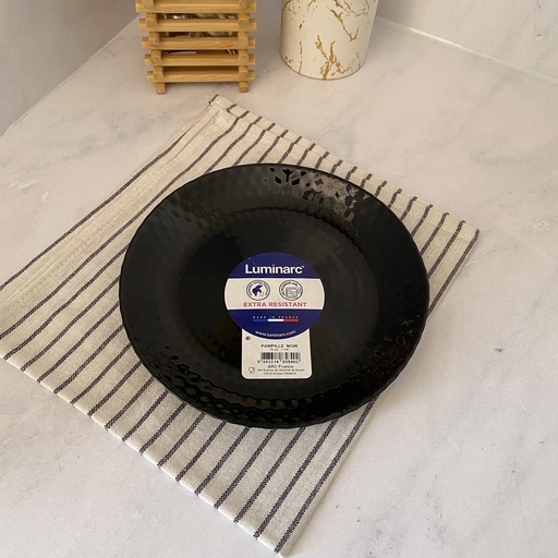 [Q4620] Pampille Noir Assiette Dessert 19Cm