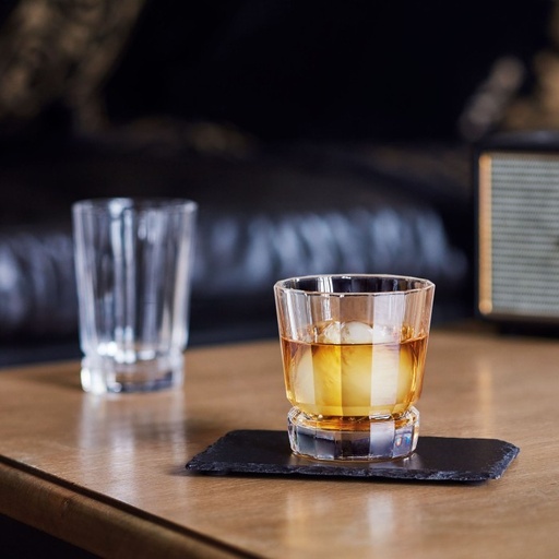 [Q4337] Macassar Verre Forme Basse 32 Cl