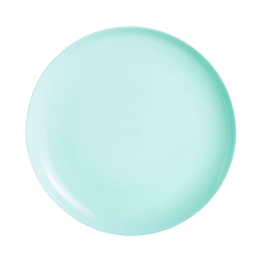 [Q8510] diwali l turquoise plat rond 32