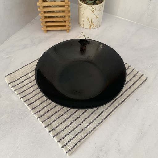 [V0123] DIANA  صحن  جوف أسود 20 سم