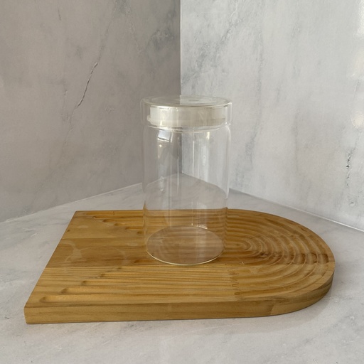 [GJ1000RD] Bocal en verre 1000ml + couver en verre