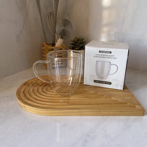 [DX290] Tasse à double paroi, 290ml,avec anse