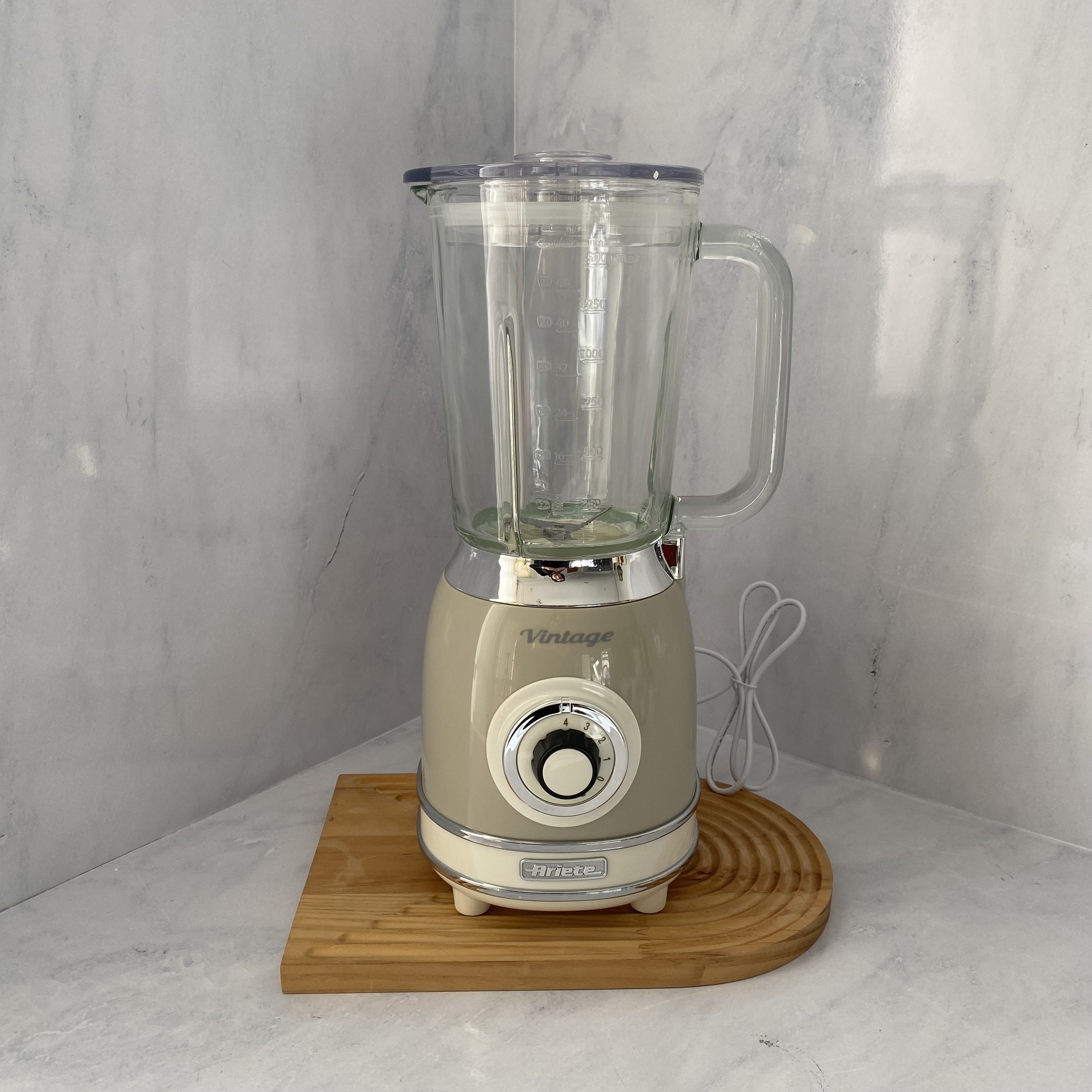 [00C058303AR0] Vintage Blender Bocal En Verre 1.5L Beige