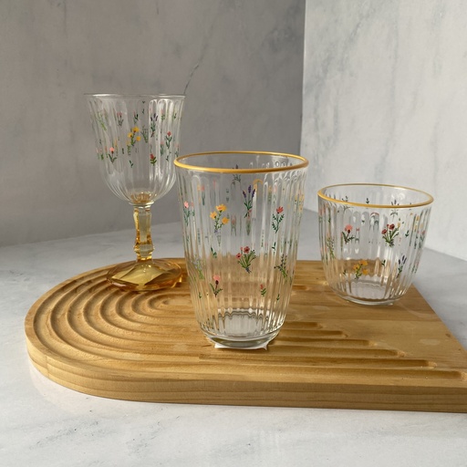 [BTC503/Y] Verre Haut Botanical Jaune 39.5 Cl