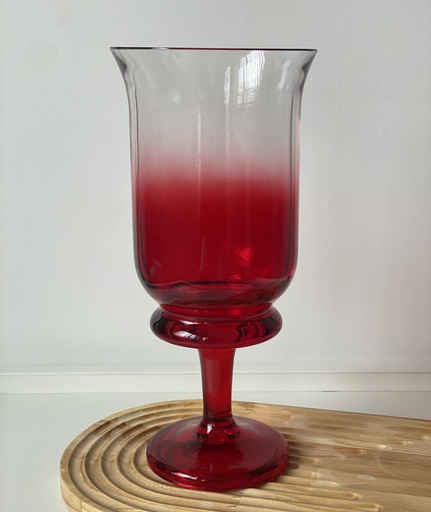 [VA.RVA.002.001] Vase A Pied Riva Rouge Petit