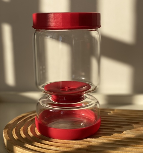 [GPJ900RD] Pot en verre pour cornichon 900 ml