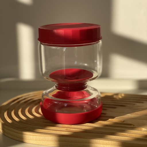 [GPJ750RD] Pot en verre pour cornichon 750 ml