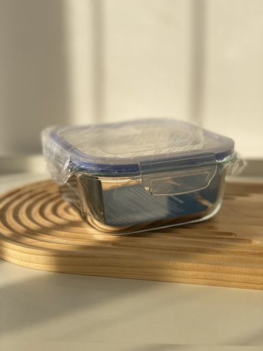 [LQ800SQ] Boite De Conservation En Verre Carré 800 Ml+ Couvercle