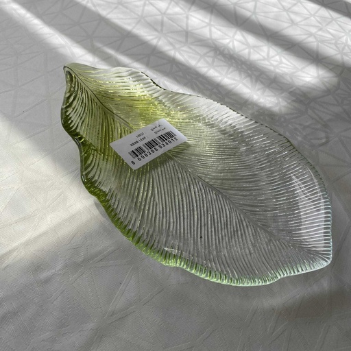 [14057] Nana Leaf Assiette Verte 24Cm